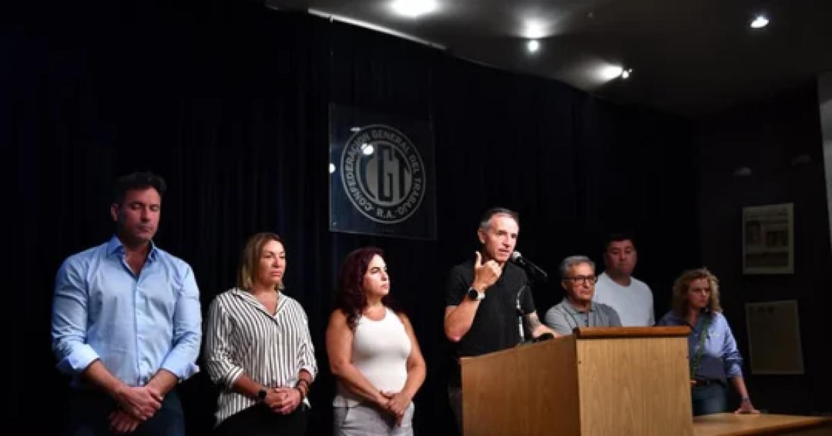 Jorge Sola estar al frente de la conferencia de prensa de la CGT (Foto- Archivo NA)