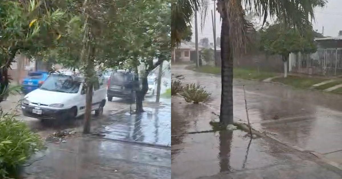 La lluvia se hace sentir en localidades del interior (Foto- corresponsalía de El Liberal)