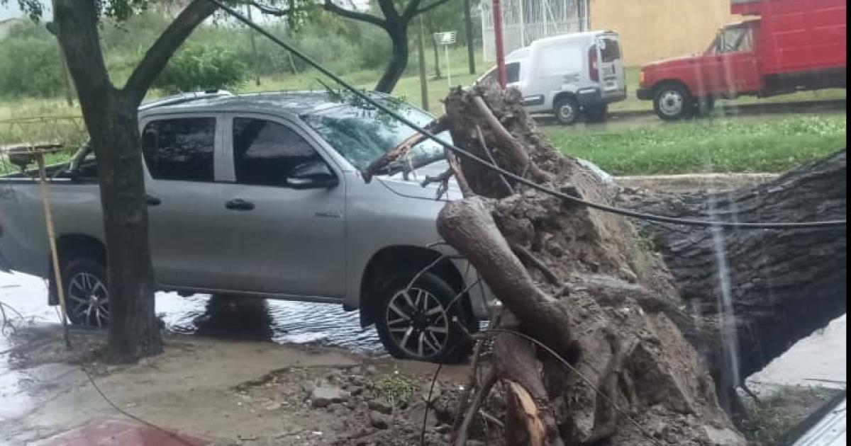 Un tornado provocoacute serios dantildeos en Termas y Santiago estaacute en alerta
