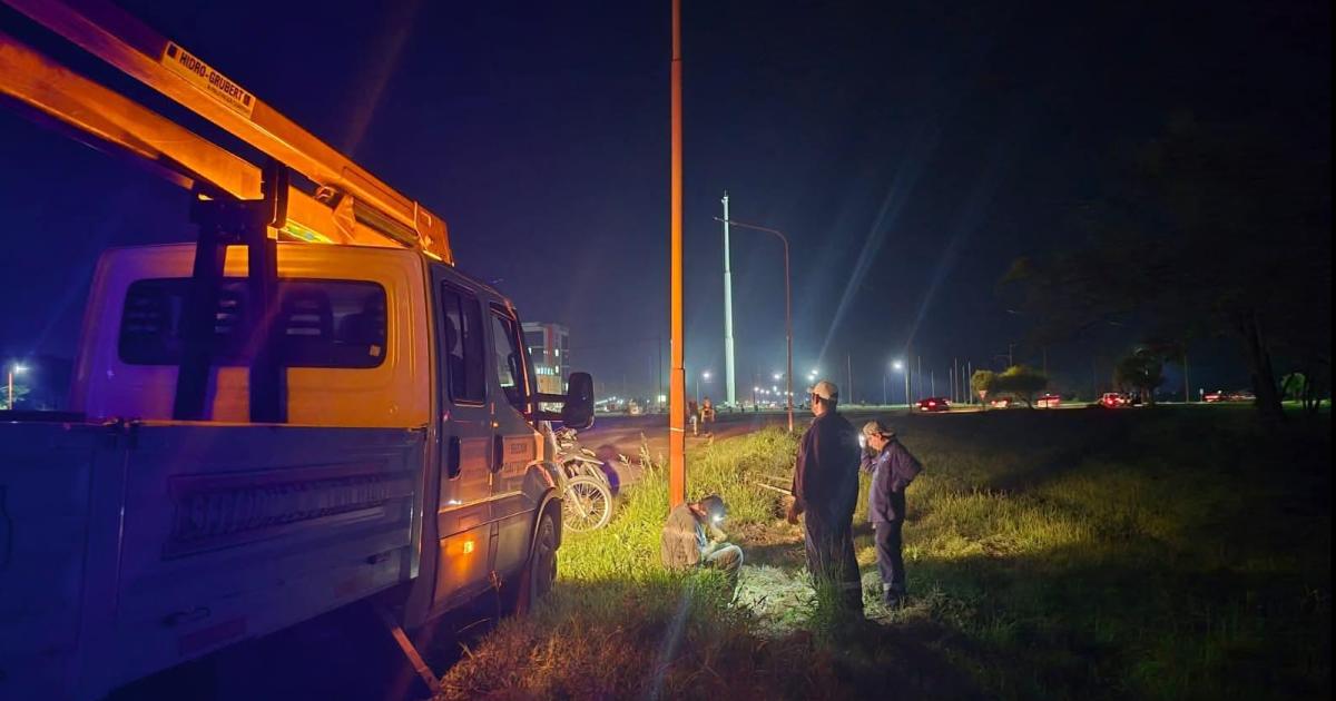 Alertan por otro ataque al sistema lumiacutenico de la rotonda de Friacuteas