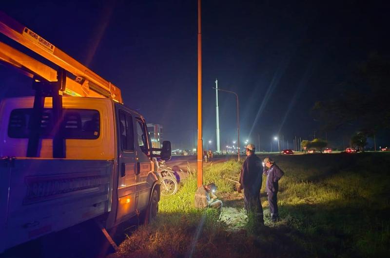Alertan por otro ataque al sistema lumiacutenico de la rotonda de Friacuteas