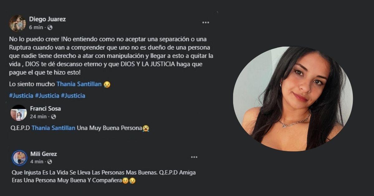 Thania tenía 22 años y sus amigos la despiden con dolor en las redes