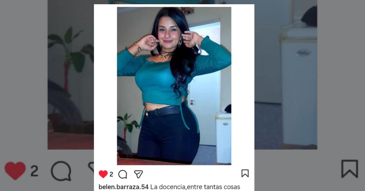 La docente expresó su dolor por la muerte de Thania Santill�n