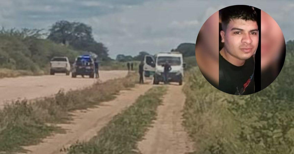 Hubo un amplio despliegue en la zona de Las Tinajas donde ocurrió el femicidio