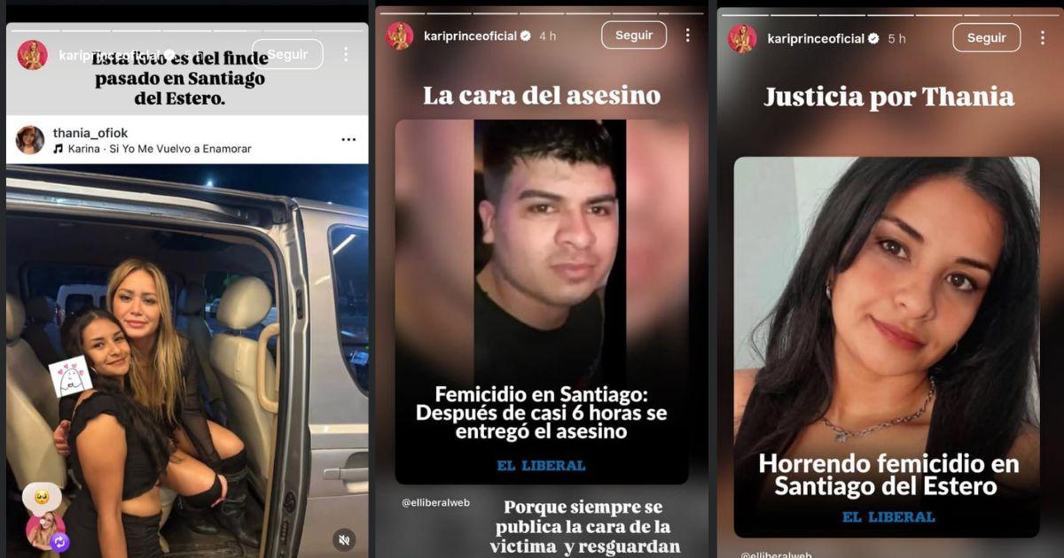 Justicia por Thania- el emotivo pedido de Karina La Princesita tras el femicidio en Santiago del Estero
