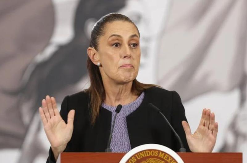 La presidenta de México durante su habitual conferencia (Agencia NA)