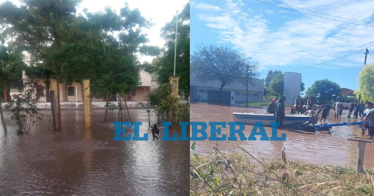 Crecida y anegamientos en El Ojito departamento Pellegrini