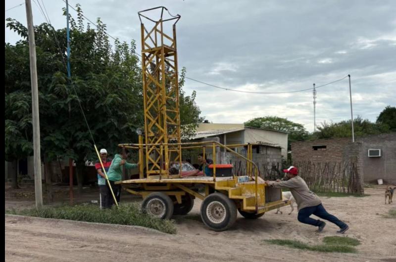 Importante avance en iluminacioacuten para barrios de la ciudad de Beltraacuten
