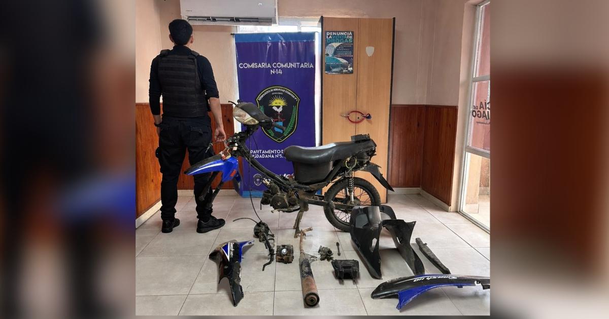 Recuperan un motovehiacuteculo momentos antes de ser vendido por partes