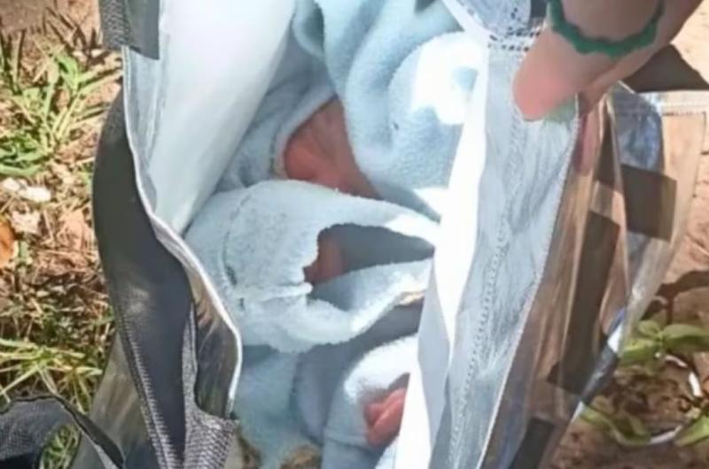 Conmocioacuten- encontraron a un bebeacute recieacuten nacido abandonado en una bolsa