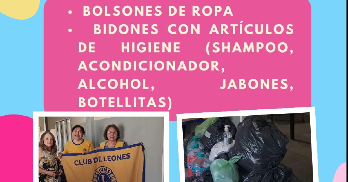 Solidaridad en cadena- entrega donaciones a nintildeos internados