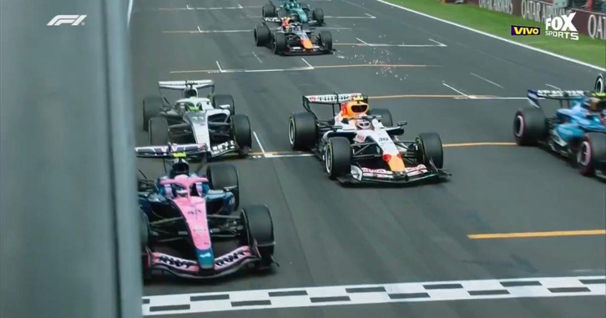 La r�pida reacción del piloto argentino evitó lo que podría haber sido un accidente importante - Foto- Captura