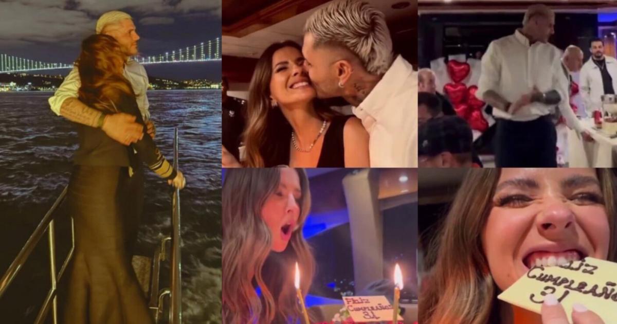MAURO ICARDI LE REGALÓ UN FESTEJO EXCLUSIVO Y CARÍSIMO EN UN YATE Y JOYAS
