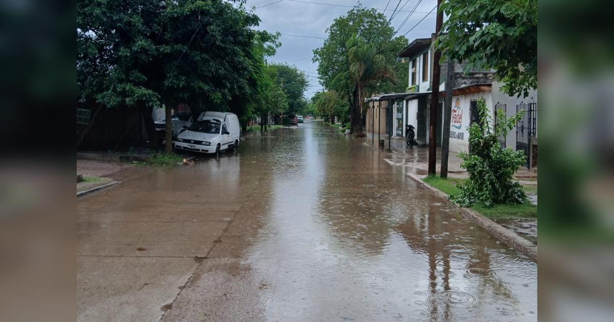 Zona anegada por las constantes lluvias