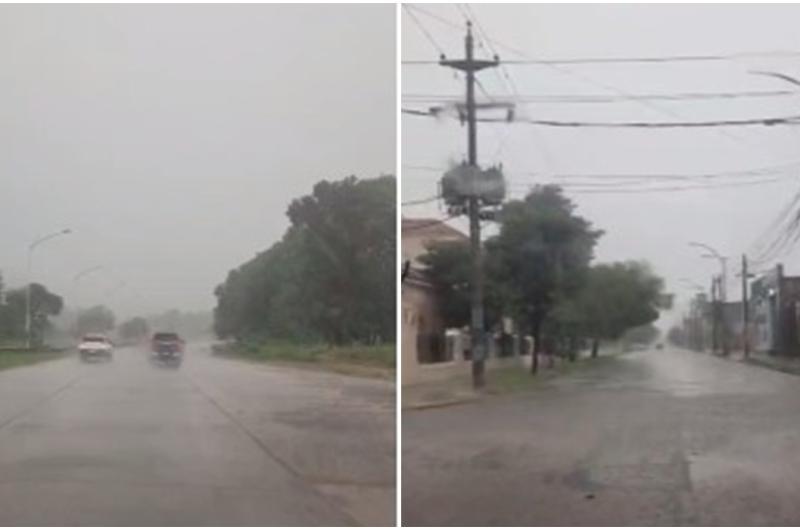 VIDEO Caos por el temporal- el centro de La Banda y la Autopista bajo agua