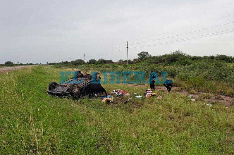 Ruta 34- un automoacutevil volcoacute y tres cordobeses resultaron heridos