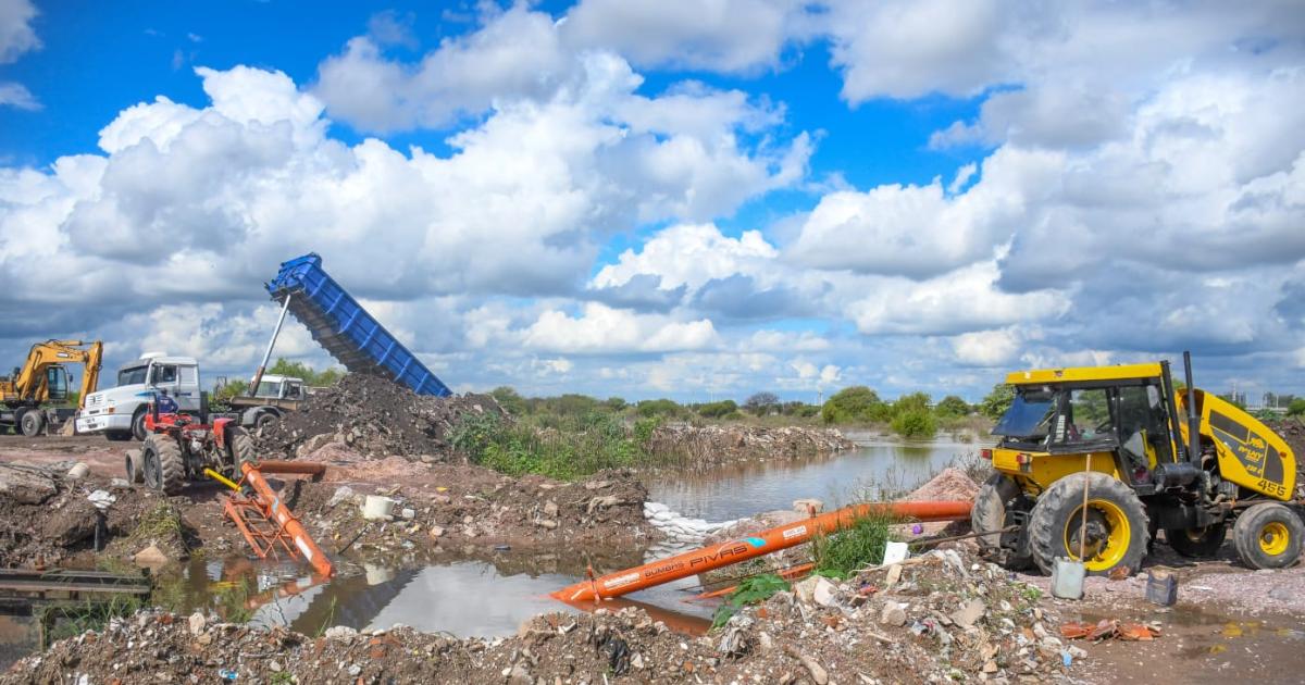 El Comiteacute de Emergencia continuacutea con los trabajos para aliviar el desaguumle del barrio La Catoacutelica