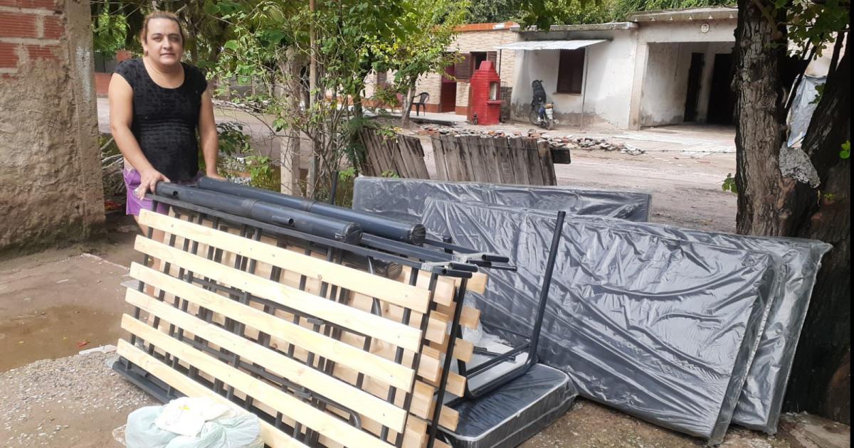 Continuacutea el acompantildeamiento directo a familias afectadas por el temporal