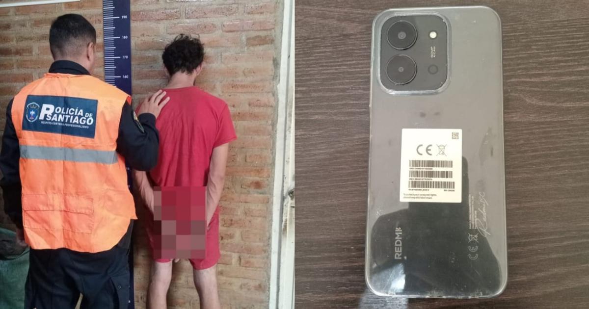 La Policiacutea apresoacute a un joven y recuperoacute un celular