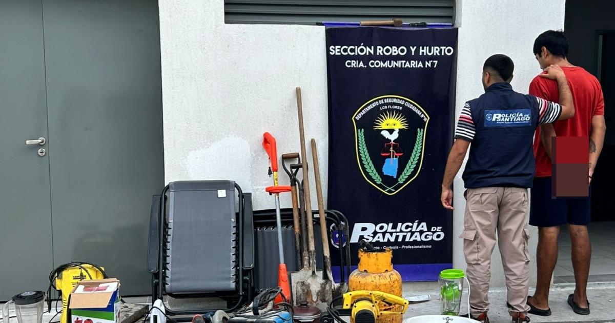 Detienen a un hombre y secuestran numerosas herramientas