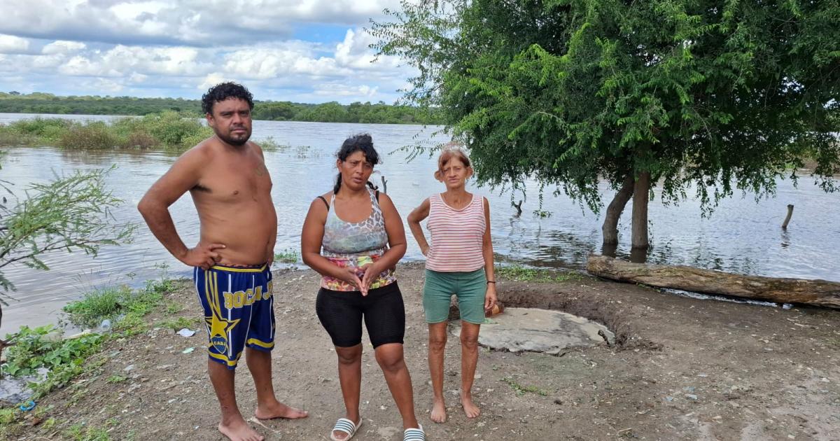 Dramaacutetico testimonio de familias de un barrio rodeado por el riacuteo- de golpe llegoacute mucha agua