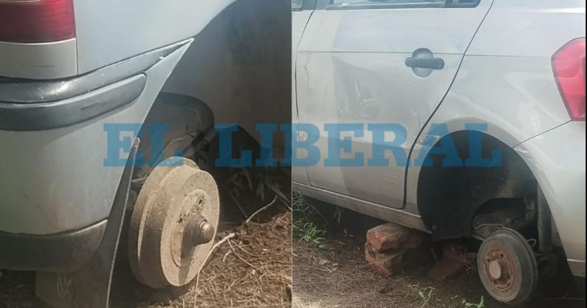 Investigan el hurto de ruedas de autos secuestrados en el interior de un predio policial en Antildeatuya