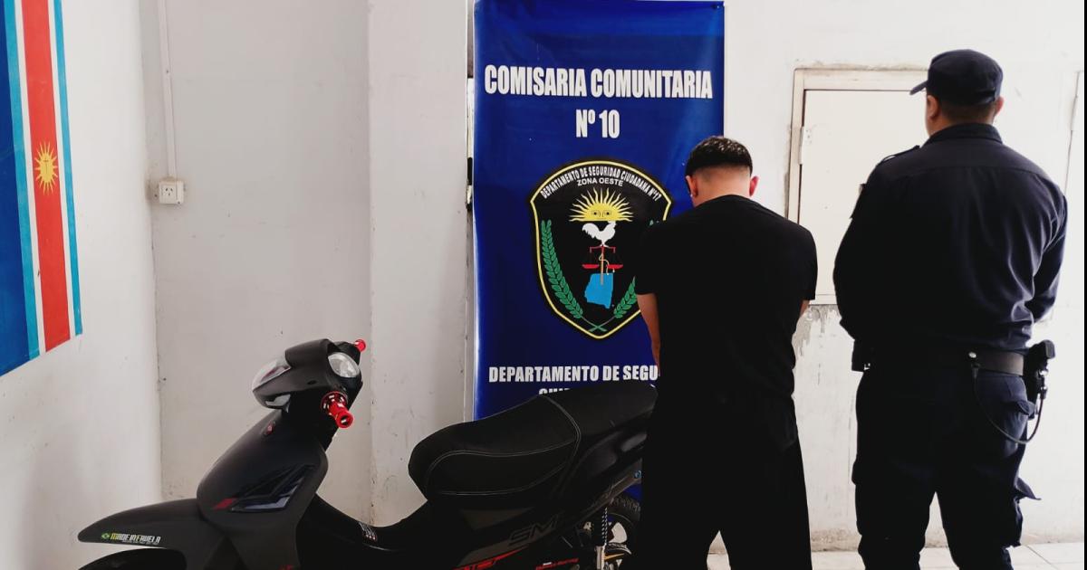 Allanamiento- recuperan motocicleta y detienen a un sospechoso