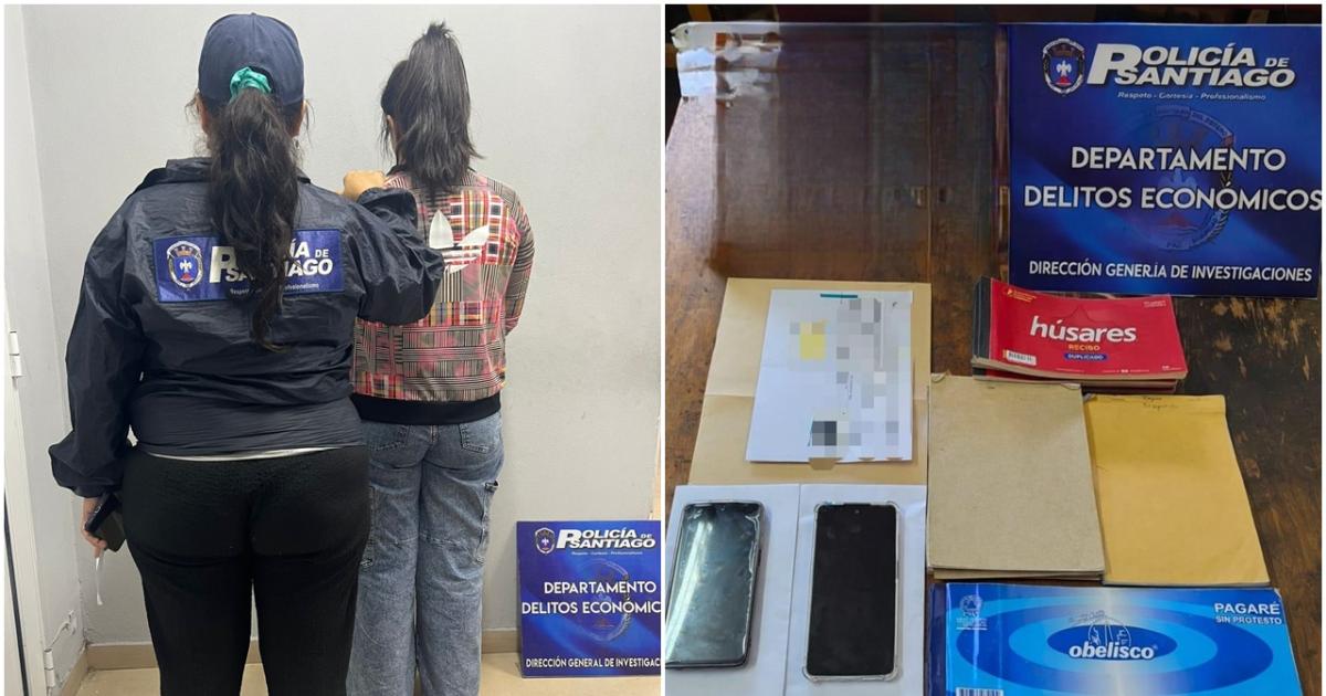 La mujer fue detenida durante allanamientos en la vecina provincia (Foto- Policía de Sgo del Estero)