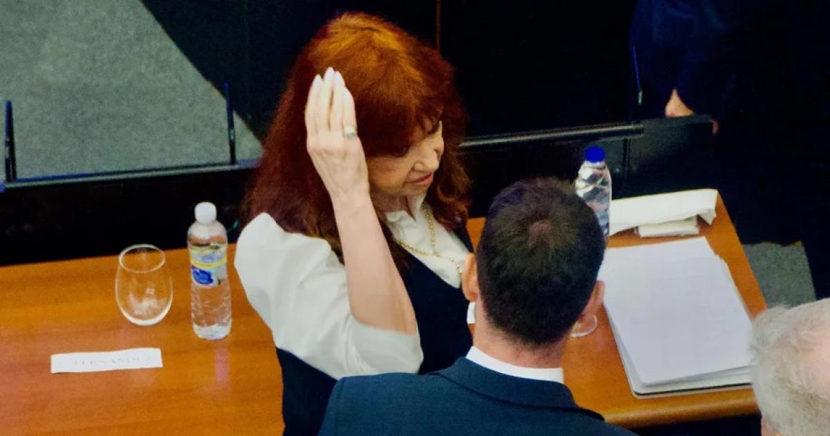 Cristina Kirchner ex presidenta en Comodoro Py FOTO Agencia NA- CLAUDIO FANCHI
