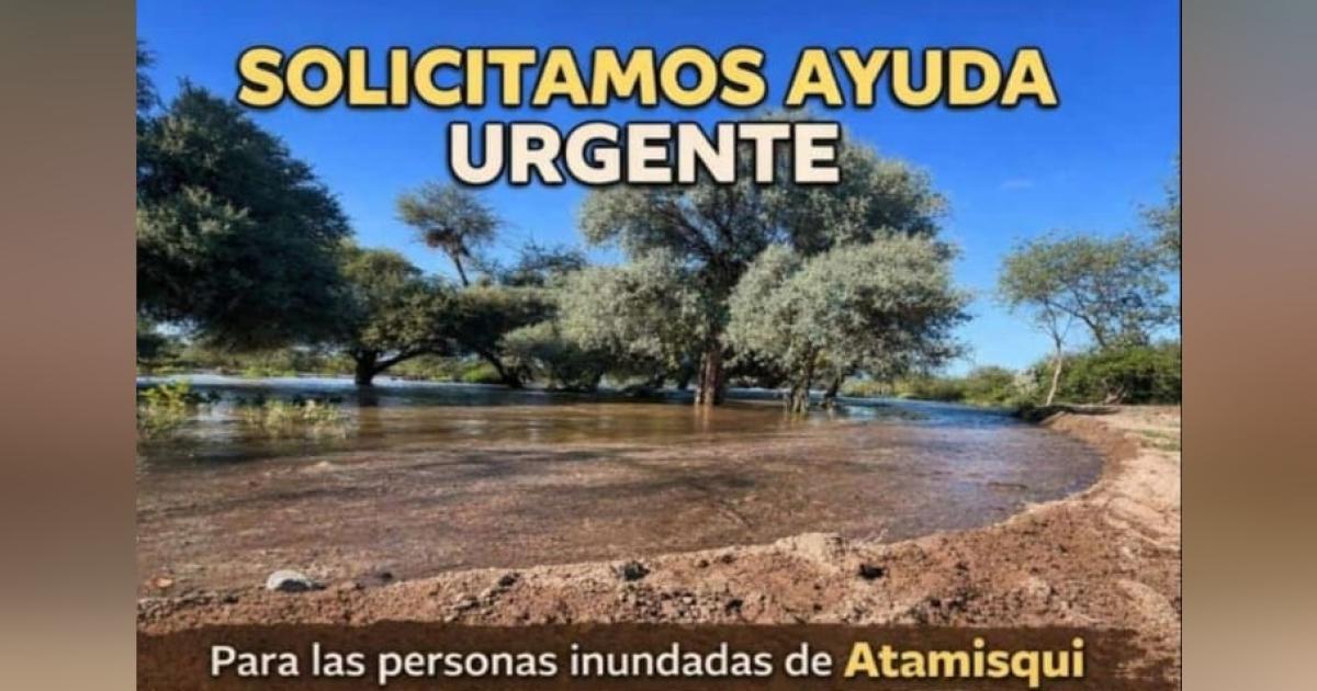 Solidaridad para Atamisqui- fuerte operativo de asistencia estatal y civil ante la crecida del Riacuteo Dulce