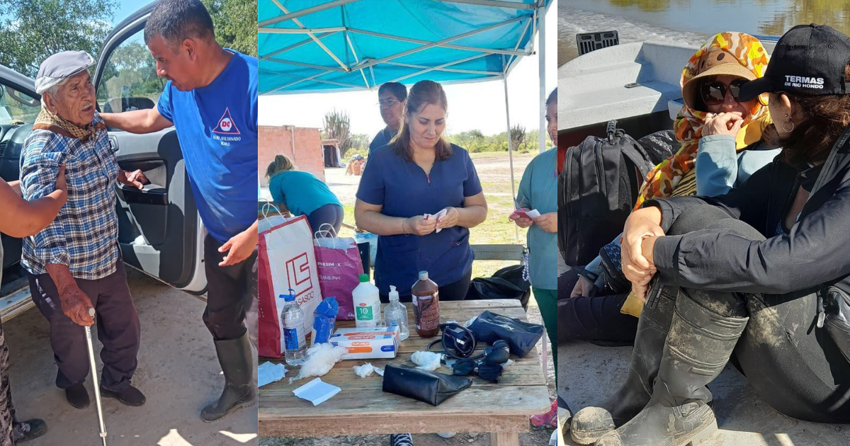 El Gobierno continuacutea con las tareas de rescate y asistencia en los departamentos Mitre Atamisqui y Avellaneda