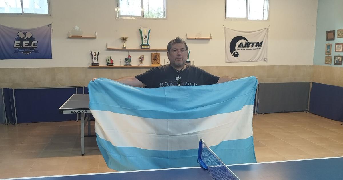 Emilio Javier Sialle representaraacute a la Argentina en el Iberoamericano Master de Tenis de Mesa en Lima