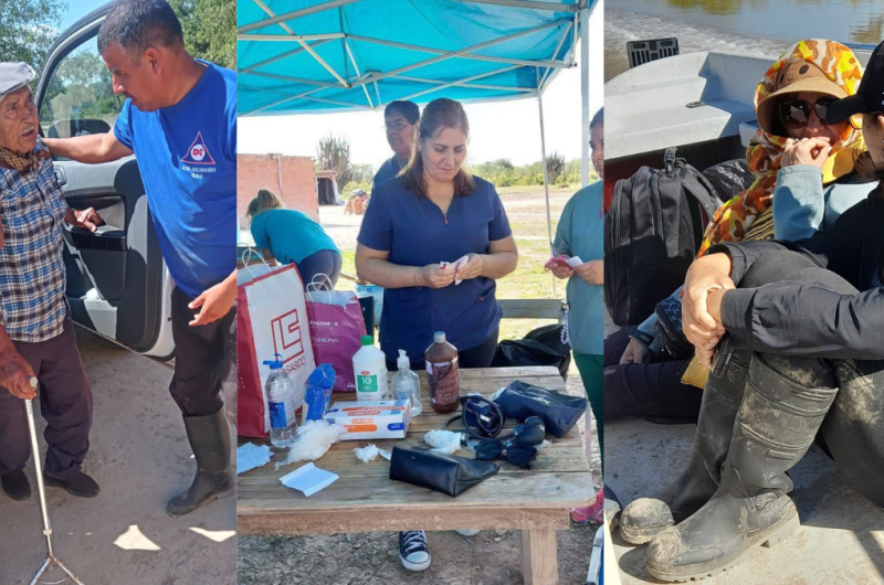 El Gobierno continuacutea con las tareas de rescate y asistencia en los departamentos Mitre Atamisqui y Avellaneda