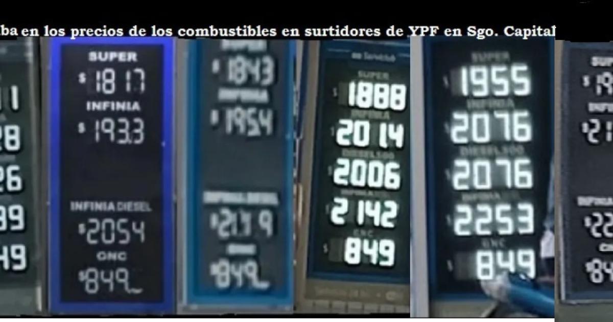 El litro de nafta Suacuteper ya estaacute en 2000 y completar la carga de un tanque cuesta 90000