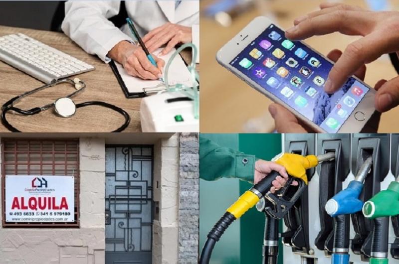 En abril aumentan la salud privada la telefoniacutea celular los  alquileres y los remises