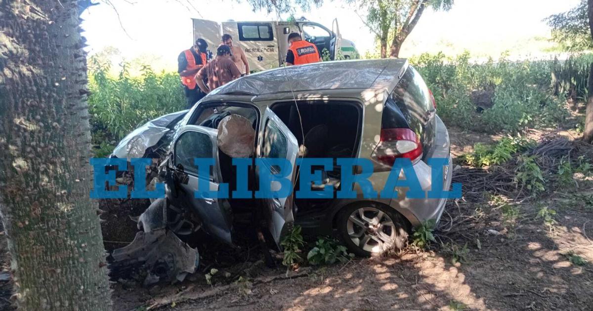 Ruta Nacional 34 así quedó el vehículo - Foto- EL LIBERAL