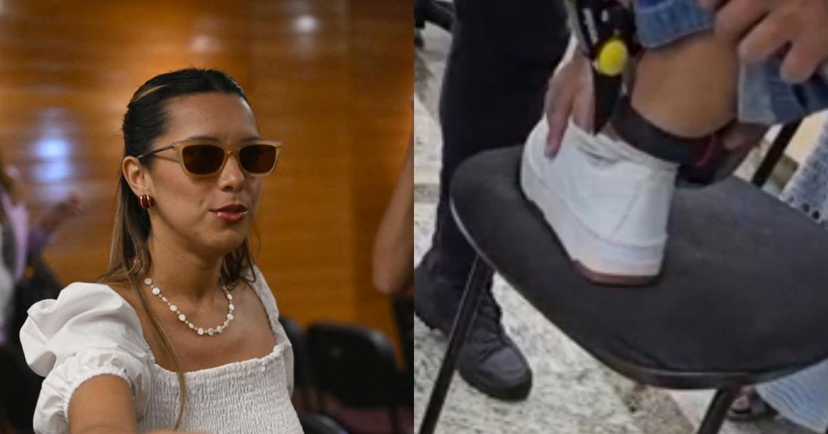 VIDEO- Le quitaron la tobillera electroacutenica a Agostina Paacuteez en Brasil