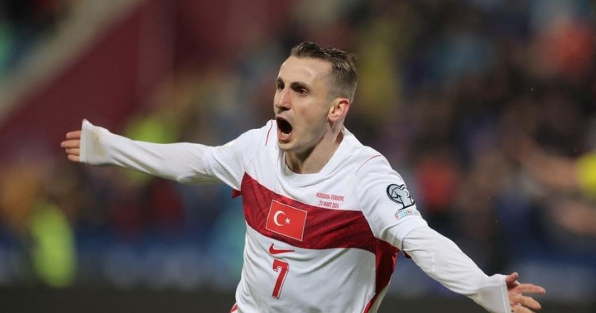 Kerem Akturkoglu autor del 1-0 ante Kosovo (REUTERSValdrin Xhemaj)