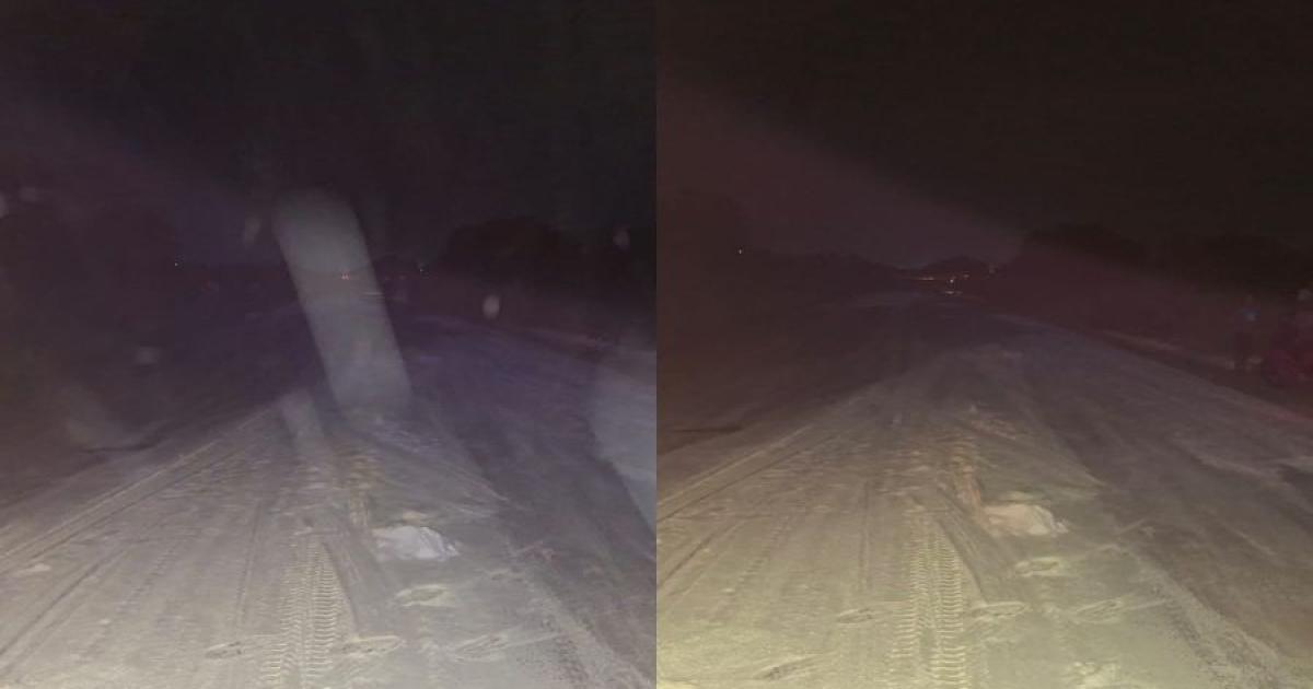 Ruta 92- un camioacuten volcoacute parte de su carga y dejoacute 50 bolsas de harina sobre la calzada