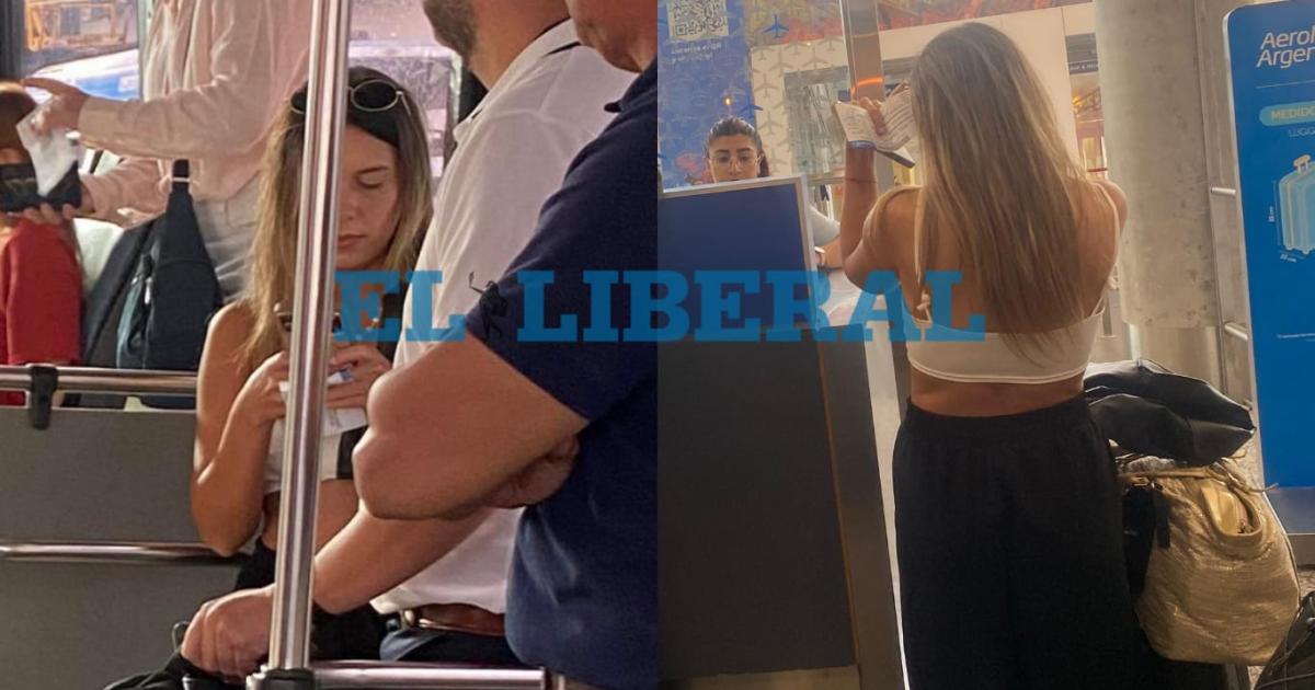 Agostina Paacuteez ya se encuentra en zona de embarque y viaja a Santiago del Estero