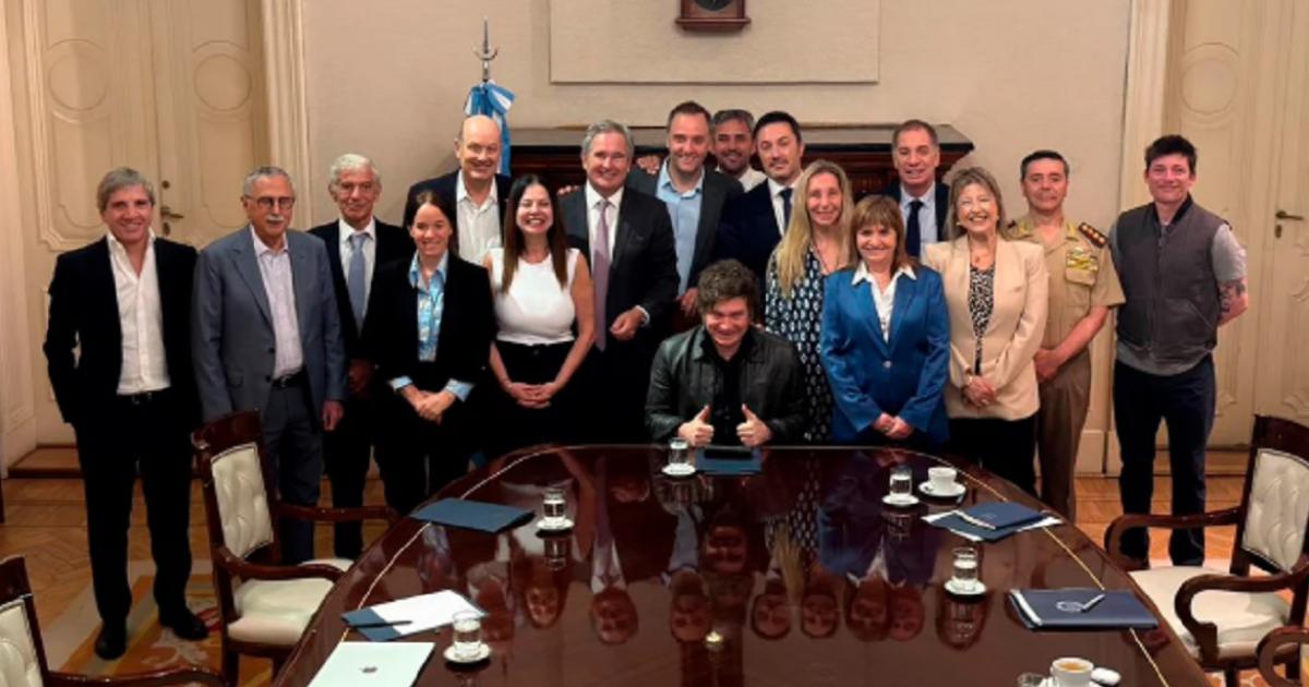 Milei encabeza una nueva reunión de Gabinete (Foto- GobiernoNA)