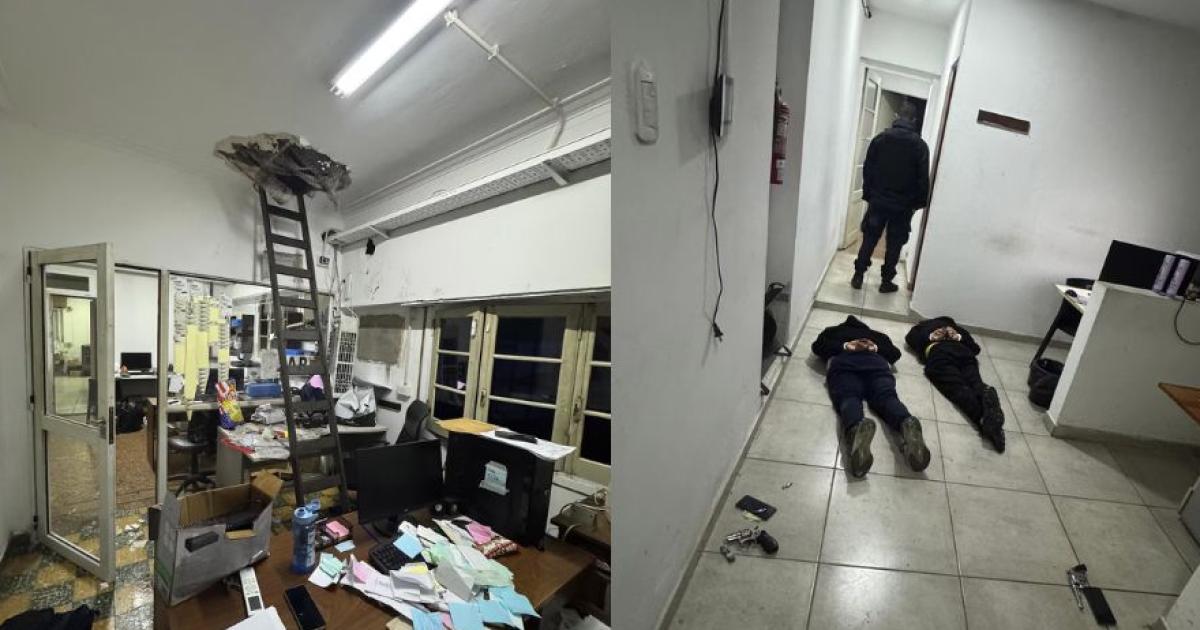 Frustran robo boquetero- dos detenidos armados dentro de una distribuidora