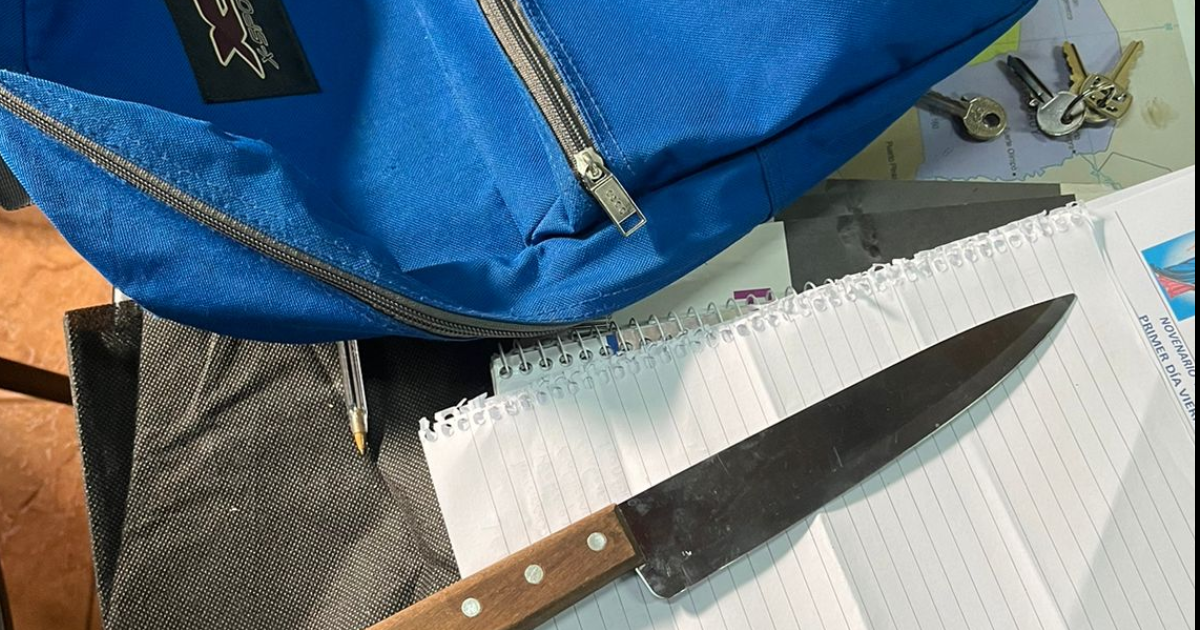 Alarma por otro caso de violencia escolar- un alumno de 11 antildeos llevoacute un cuchillo de carnicero escondido en la mochila