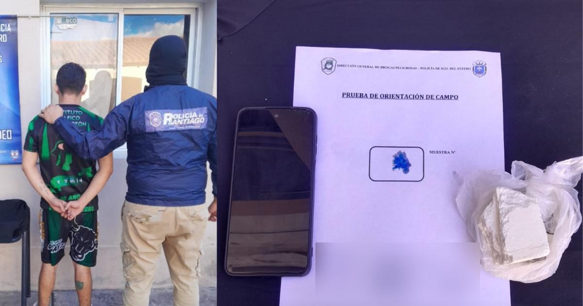 Detienen a un joven acusado de narcomenudeo- Secuestraron cocaiacutena