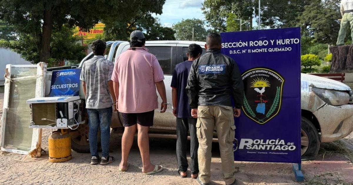 Allanamientos en Monte Quemado- tres detenidos y secuestro de una camioneta 