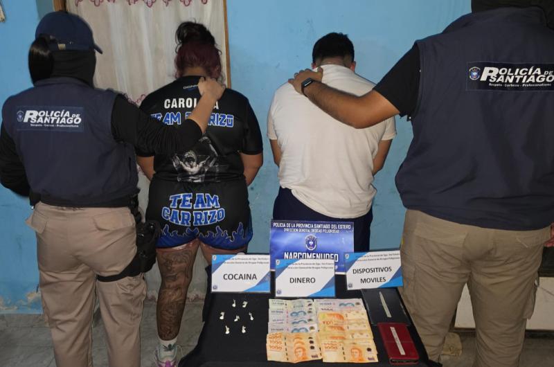 Desbaratan un punto de narcomenudeo en Termas de Riacuteo Hondo- dos detenidos