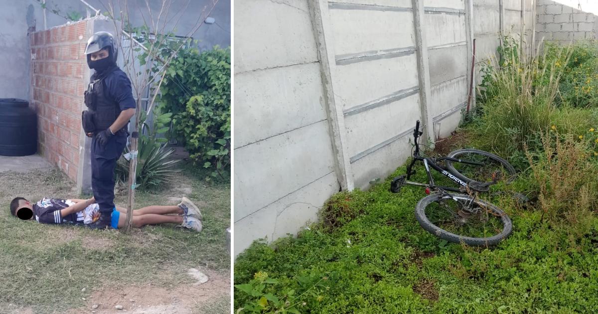 Roboacute una bicicleta se metioacute a una casa y tiroacute el rodado en un terreno colindante