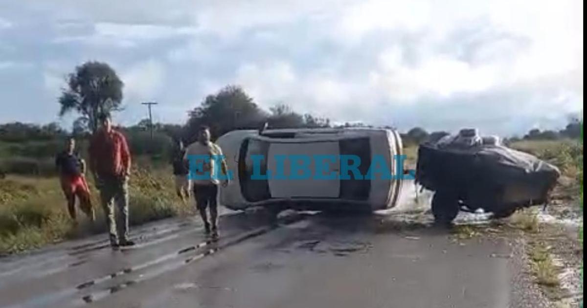 Así quedó el vehículo tras el vuelco