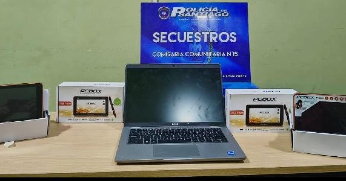 Recuperan bienes tecnoloacutegicos que perteneciacutean a un jardiacuten de infantes