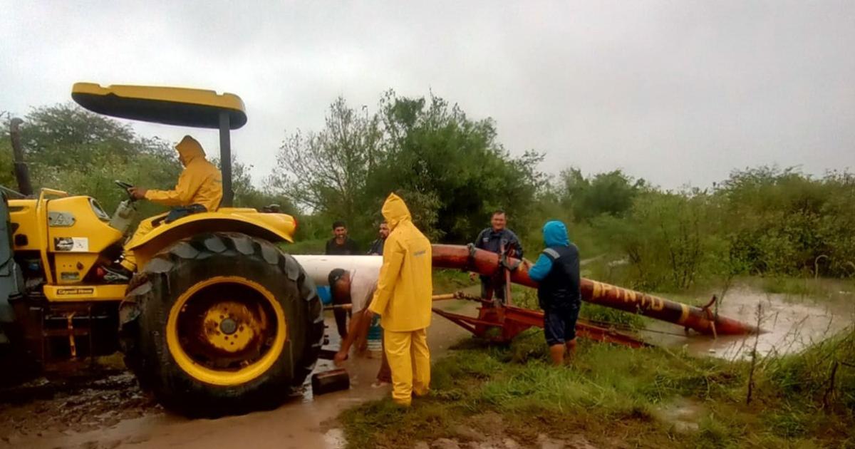 El Municipio de Pinto lleva adelante tareas para paliar los efectos del temporal